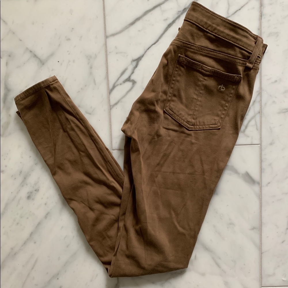 Rag & Bone Shitake Brown Skinny Pants. Size 25